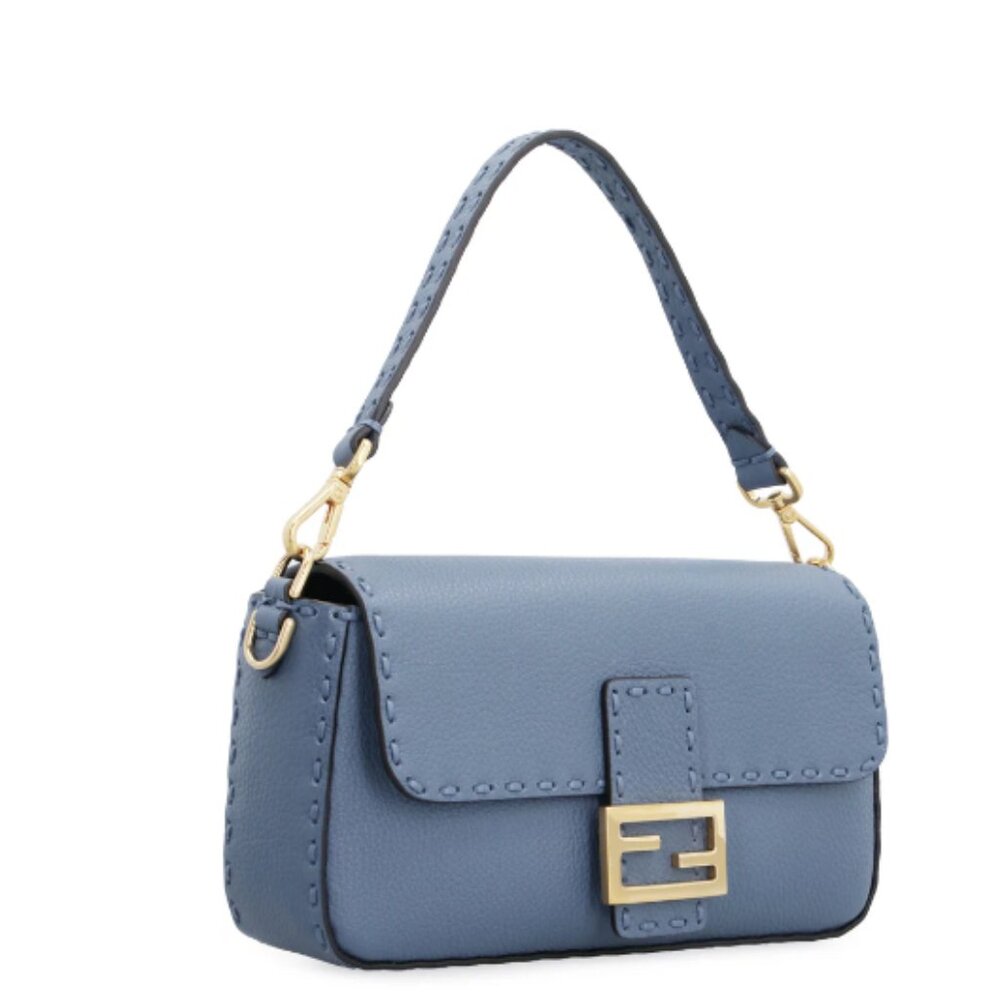 Fendi Blue Selleria Baguette COLOR:Blue NEW 2023